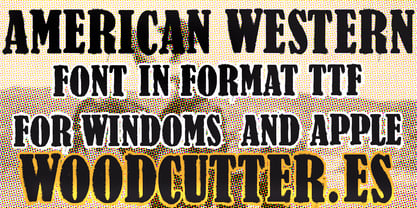 American Western Font Poster 4