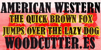 American Western Font Poster 1