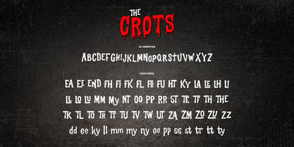 The crots Font Poster 9