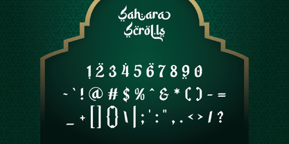 Sahara Scrolls Font Poster 5