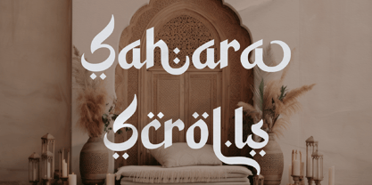 Sahara Scrolls Font Poster 1