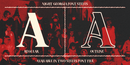 Night Georgia Font Poster 8