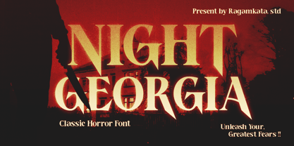 Night Georgia Font Poster 1