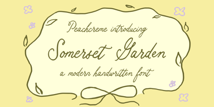 Somerset Garden Font Poster 1