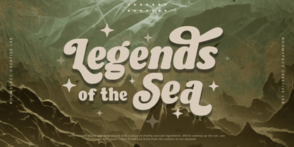 Legends Of The Sea Font Poster 1