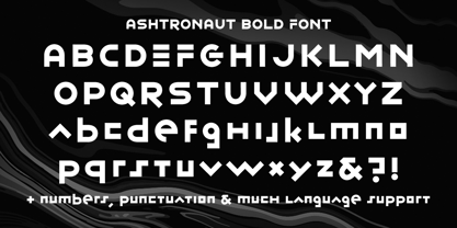 Ashtronaut Font Poster 4