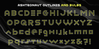 Ashtronaut Font Poster 8