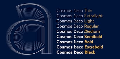 Cosmos Deco Font Poster 4