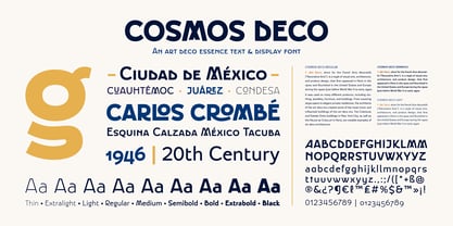 Cosmos Deco Font Poster 7