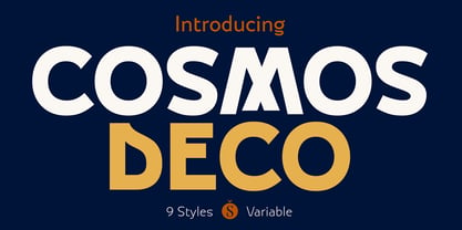 Cosmos Deco Font Poster 1