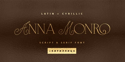 Anna Monro Cyrillic Fuente Póster 1