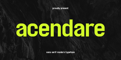 Acendare Font Poster 1