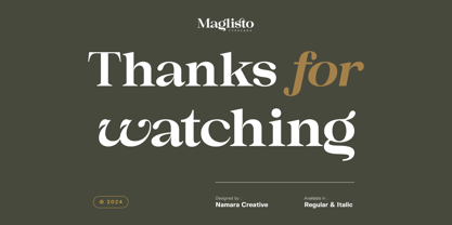 Maglisto Font Poster 12