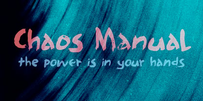 Chaos Manual Font Poster 1