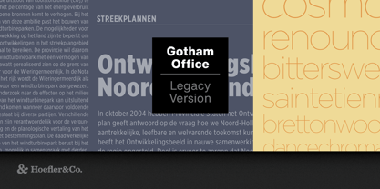 Gotham Office Font Poster 2