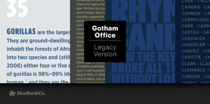 Gotham Office Font Poster 3