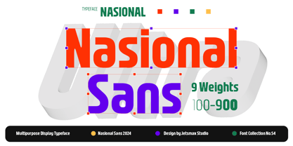 Nasional Sans Font Poster 1