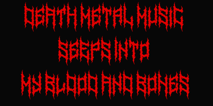 Yenisack Blackmetal Font Poster 6
