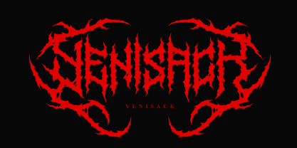 Yenisack Blackmetal Font Poster 1