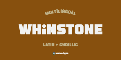 Whinstone Font Poster 10