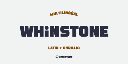 Whinstone Font Poster 1