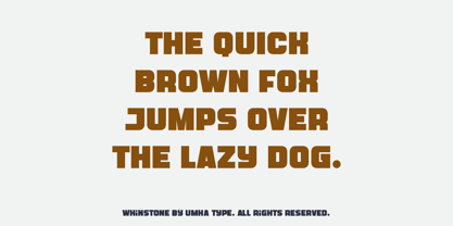 Whinstone Font Poster 4