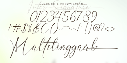 Inter Signature Font Poster 10