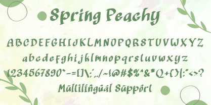 Spring Peachy Font Poster 6