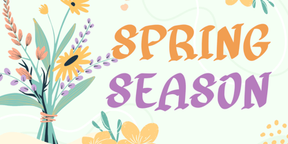 Spring Peachy Font Poster 2