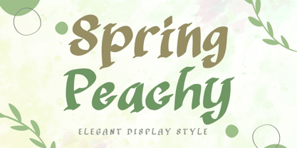 Spring Peachy Font Poster 1