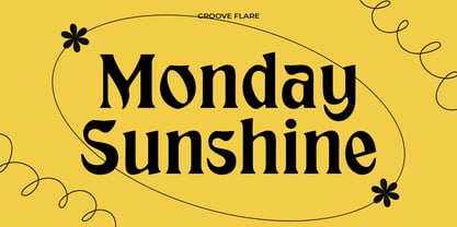 Groove Flare Font Poster 4