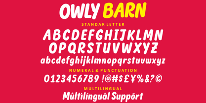 Owly Barn Font Poster 9