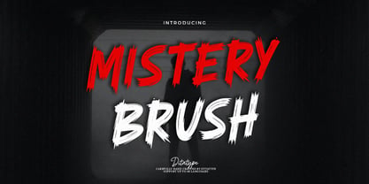 Mistery Brush Font Poster 1
