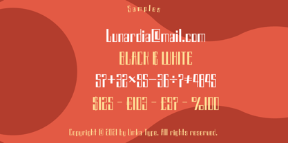 Lunardia Font Poster 5