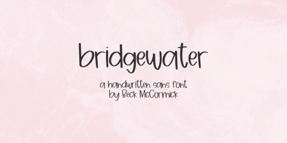 Bridgewater Sans Font Poster 1