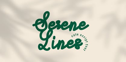 Serene Lines Font Poster 1