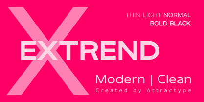 Extrend Font Poster 1