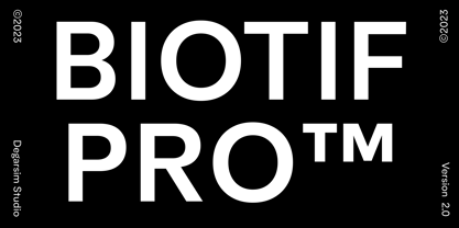 Biotif Pro Font Poster 1