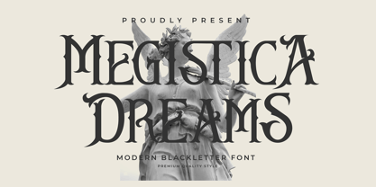 Megistica Dreams Font Poster 1