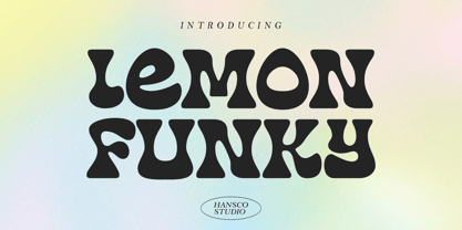 Lemon Funky Font Poster 1
