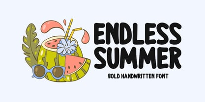 Endless Summer Font Poster 1