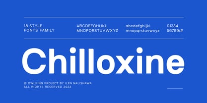 Chilloxine Font Poster 1