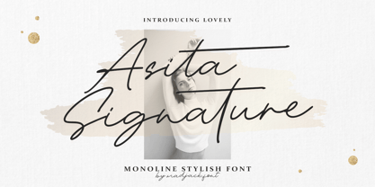 Asita Signature Font Poster 1