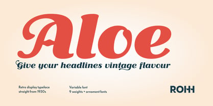 Aloe Font Poster 1