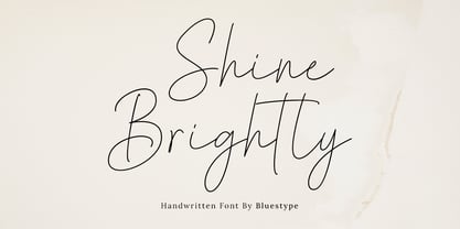Shine Brightly Font Poster 1