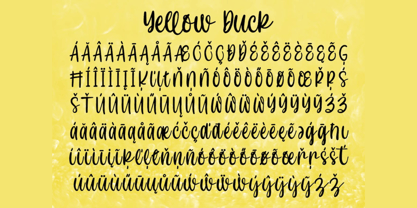 Yellow Duck Font Poster 4
