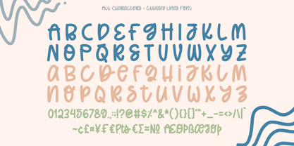 Chubby Lines Font Poster 9