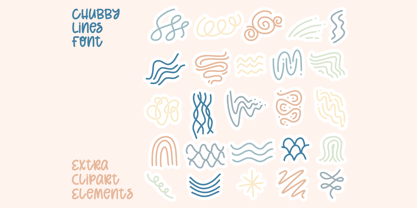 Chubby Lines Font Poster 8