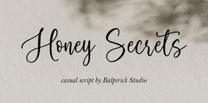 Honey Secrets Font Poster 1