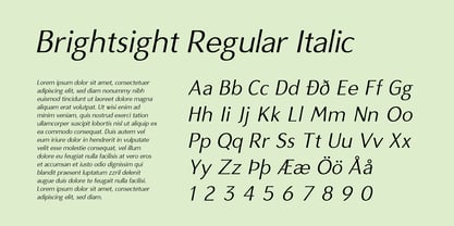 Brightsight Font Poster 3